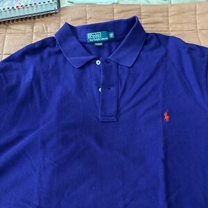 Ralph Lauren Polo Shirt in Deep Purple with Red Logo